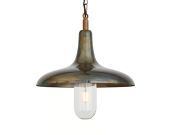 MORGAN INDUSTRIAL - Brass pendant lamp by mullan lighting - view 2